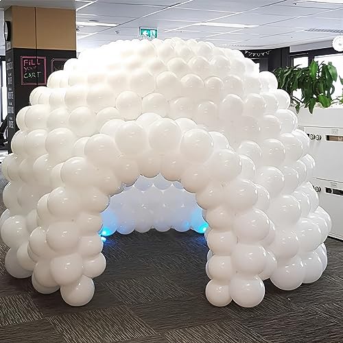 Voircoloria 110pcs White Latex Party Balloons, 12inch - color: 03 White, size: 12 inch - 110pcs