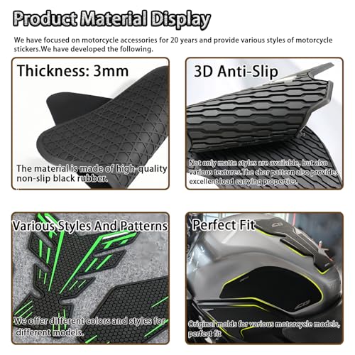 Tank Pad Sticker For GSX-S1000 Thermal Insulation, Damage Prevention, Coating Protection,The Fuel Tank Pad, GSX-S1000 Accessories (Grey) - color: Grey