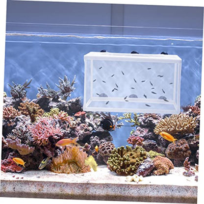 Happyyami 2pcs Large Fish Net Hatchery Incubator Suction Cups for Efficient Fish Breeding Aquariums Increases Survival Rate