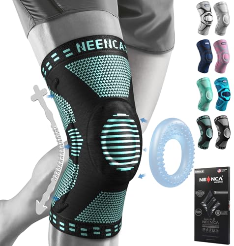 NEENCA Knee Braces for Knee Pain Relief, Compression Knee Sleeves with Patella Gel Pad & Side Stabilizers, Knee Support for Weightlifting, Running, Workout, Arthritis, Meniscus Tear, Men Women. ACE-53 | Patented Patella Gel Pad & Side Stabilizers, Compres