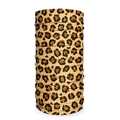 GOT Sports Tube Bandana - Neck Gaiter for Women Men, Face Mask, Neck Wrap, Head Scarf, Curly Hair Sleep Protection - color: Leopard