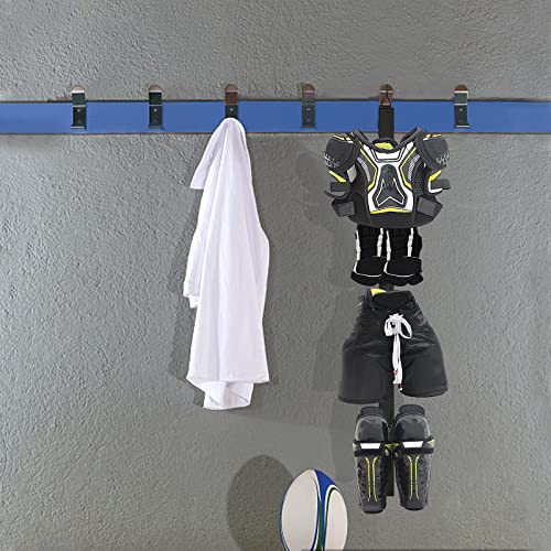 2Pcs Hockey Hanger Portable Hanging Dryig Rack Hockey Gifts for Home and Outdoor Using in Ice Hockey Skating Football Camping Fishing 5 Hooks - color: Black X2pcs