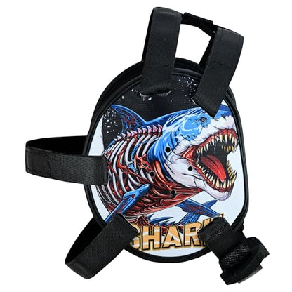 ROAR-INT Kid's Ear Guard BJJ Grappling Head Guard Adjustable Wrestling Headgear for Boys and Girls Earguard MMA Jiu Jitsu (Shark) - color: Shark