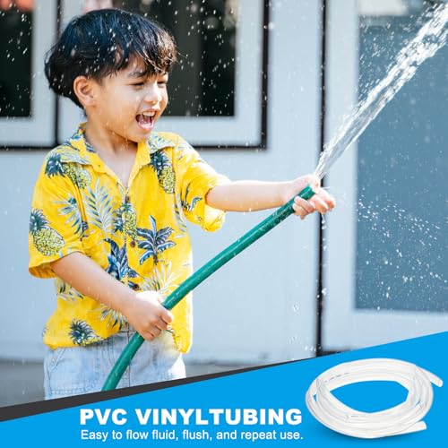 PATIKIL 1pcs Plastic Tubing, 16mm x 19mm x 3 m Vinyl Tubing Clear Tube with Hose Clamps, Soft Hose Line Pipe for Multipurpose Industrial Vinyl Aquarium - size: 16mm x 19mm x 3 m