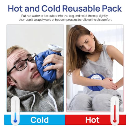 Ice Bag for Injuries，Reusable Ice Cold Pack, Ice Packs for Injuries, Hot & Cold Therapy and Pain Relief, First Aid Therapy Packs Relief and Reduce Sports Injuries，3 Pack (6"/9"/11") - size: 6, 9, 11 Inch Set