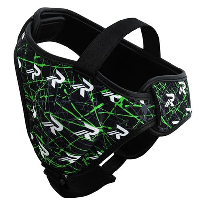 ROAR-INT Wrestling Headgear Men BJJ Ear Guard Protection MMA Grappling Cauliflower Helmet - color: Black+Green (Pack-2)
