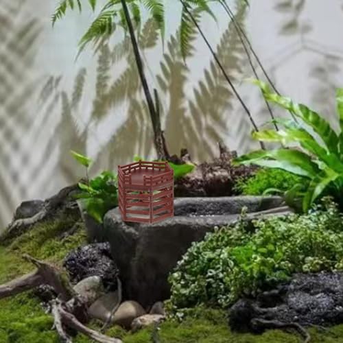 Mipcase Miniature Fish Tank Decoration Platform Model Aquarium Micro Landscape Ornament Hexagonal Platform 3x3x2.8cm for Desktop Aquarium and Small Garden Decor