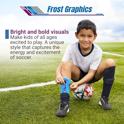 Vizari Soccer Shin Guards with Ankle Protection for Kids, Youth, Adult Sizes - Lightweight & Durable Shinguards for Boys, Girls, Toddlers (Ages 3+) - size: Large