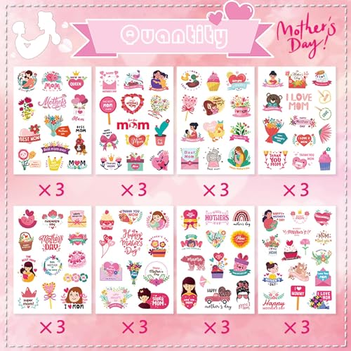 321PCS Mothers Day Stickers, Happy Mothers Day Stickers, Mom Stickers - style: Mother Day Stickers