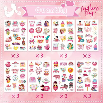 321PCS Mothers Day Stickers, Happy Mothers Day Stickers, Mom Stickers - style: Mother Day Stickers