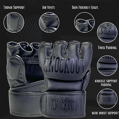 Boxing Gloves 2 Pack Best UFC MMA Gloves for Boxing, Grappling, Kickboxing, Kids MMA Gloves with Ultimate Thick Padding Protection for Training & Competition - size: Medium