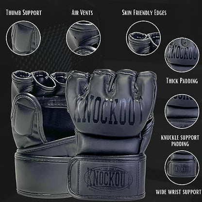 Boxing Gloves 2 Pack Best UFC MMA Gloves for Boxing, Grappling, Kickboxing, Kids MMA Gloves with Ultimate Thick Padding Protection for Training & Competition - size: Small
