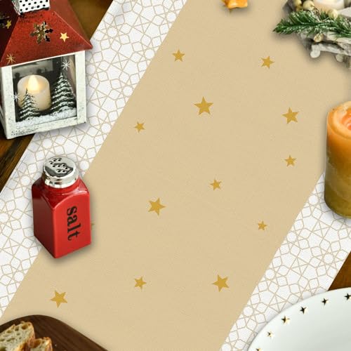 Ramadan Mubarak Decorations Ramadan Mubarak Table Runner Eid Al Fitr Golden Moon Garden Banner Ramadan Eid Banner Ramadan Decorations and Home Party Supplies