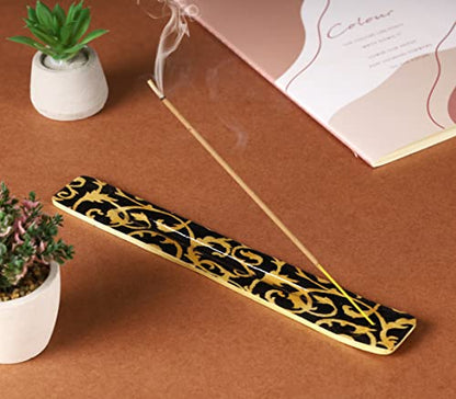 Bless-International Traditional-Handmade-Burner Wooden-Incense-Stick-Holder Ash-Catcher-Stand for-Aromatherapy-Meditation-Yoga (Beautiful Mind) 10 Inches, Pack of 2 - color: Beautiful Mind,10 Inch, size: Two Holders