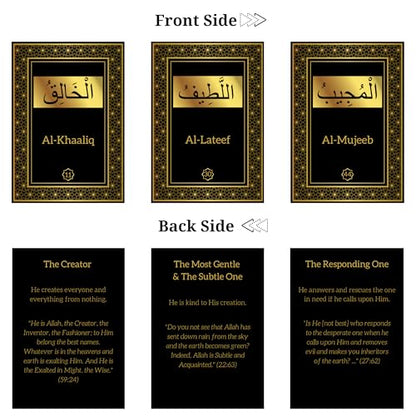 99 Names of Allah Flashcards with Quran Verses, Asma Ul Husna Cards in Arabic and English, Islamic Games, Muslim Games, Islamic Book Cards, Game Cards, Eid Gift, Ramadan Gift, Ramadan Decorations