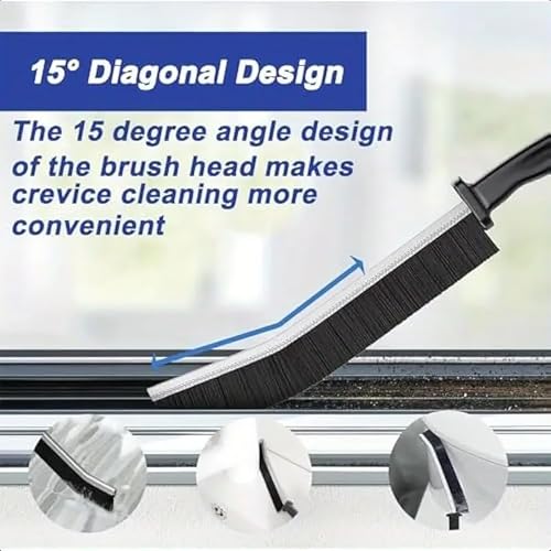 12 Pack Crevice Cleaning Brush Set–Household Deep Cleaning Supplies, Perfect for Small Spaces, Grout, and Tough Tasks
