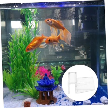 VANZACK Aquarium Plastic Clips Glass Cover 4pcs Strong Support Holders for Tank 8mm Size Easy Installation Compact Design