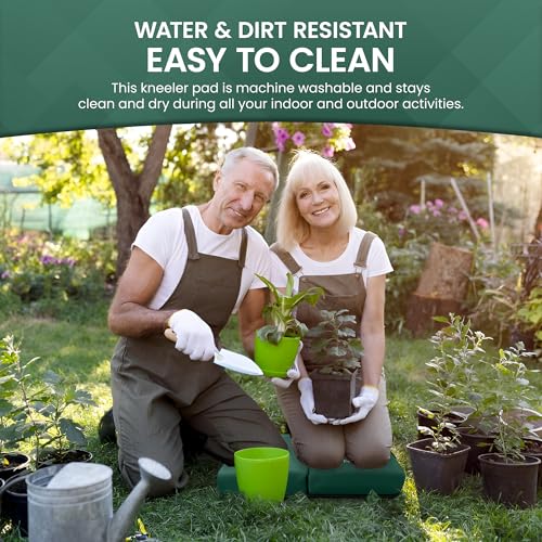 Garden Guru Extra Thick Gardening Kneeling Kneeler Pad – Ultra Soft Foam Cushion Padding for Knee – Water Resistant - Garden Kneeler Mat for Yard Work, Cleaning, Household Chores, Roofing, and More - size: 1 Pack, style: Kneeler Pad