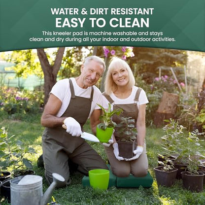 Garden Guru Extra Thick Gardening Kneeling Kneeler Pad – Ultra Soft Foam Cushion Padding for Knee – Water Resistant - Garden Kneeler Mat for Yard Work, Cleaning, Household Chores, Roofing, and More - size: 1 Pack, style: Kneeler Pad