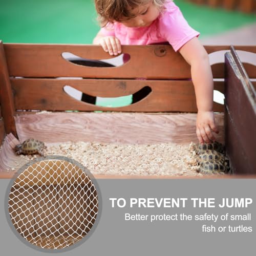 Turtle Tank Escape net Mini Fish Tank Round Fish Tank Decorative Fish net DIY Aquarium Sports Game Pouch