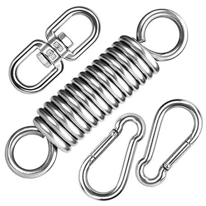 Heavy Bag Hanger, Heavy Bag Spring for Heavy Bag, Punching Bag Hanger Set with Carabiners and Spring for Punching Bags, Hammock up to 450lbs
