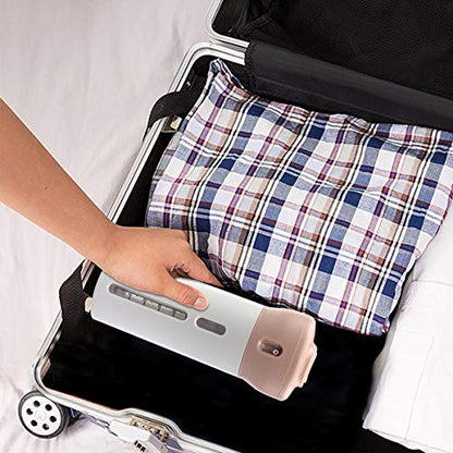2 Pack 4 in 1 Travel Dispenser, CHIVENIDO Lotion Shampoo Gel Travel Dispenser Bottle Sets Shower Bottles Refillable Travel Bottles for Makeup Travel Supplies (Pink, Gray)