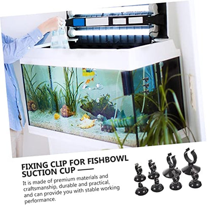 Ciieeo 40Pcs Aquarium Suction Cup Clips Clamps for Fish Tank Tubing Holder Easy Install Clean Surfaces for Airline and Hose Management