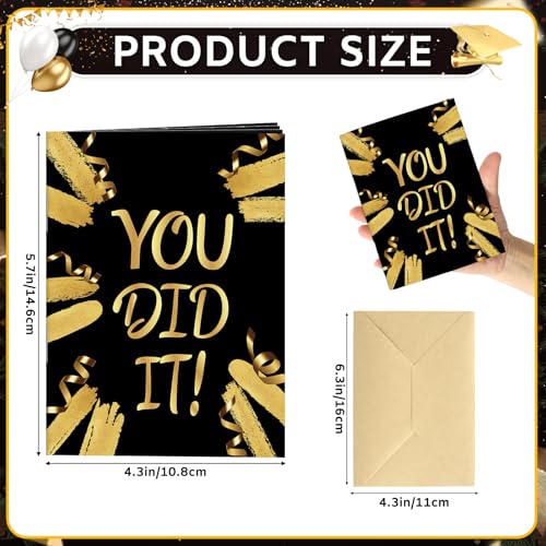 4 Sets Graduation Gift Card Book, Congrats Grad Money Holder Cards with Envelopes, Graduation Gift Card Booklet Organizer for Class of 2026, Students, Friends - color: Graduate.Book