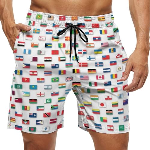 Mens Trunks Breathable Quick Dry Mesh Lining Holiday Party Beach Board Shorts - color: Style-10, size: Medium