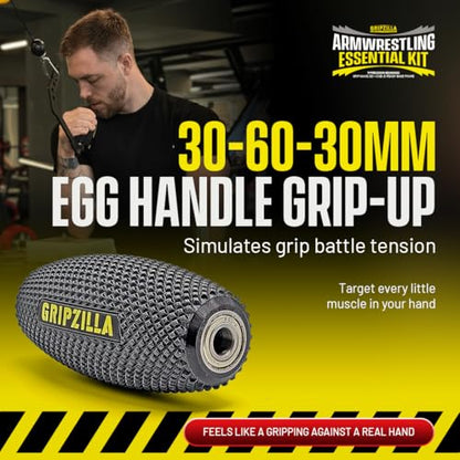Gripzilla Arm Wrestling Training Kit for Solo Practice The Ultimate Wrist Training Handle for Arm Wrestling Top Roll Trainer