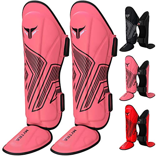 Mytra Fusion Adult Shin Pad, Shin Protector, Shin Guard for Boxing, MMA, Muay Thai, & Martial Arts Training