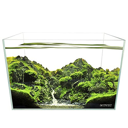 30 Gallon Rimless Low Iron Glass Aquarium Tank, 23.6" L x 17.7" W x 17.7" H, 8mm Ultra Clear Fish Tank with EVA Leveling Mat - size: 30Gal W23.6×D17.7×H17.7 in(60x45x45cm)