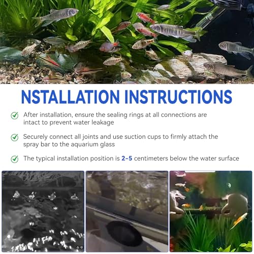 Aquarium FX Spray Bar Kit for Fluval FX2, FX4, FX5, FX6 Canister Filter Aquarium Filter Water Aeration Accessories/Water Dispersion Bar Replacement Parts - Contains 20 Pcs