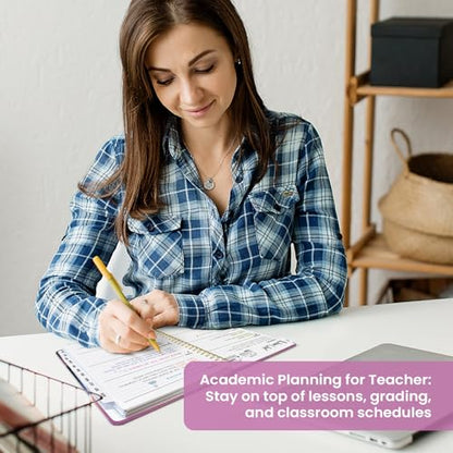 Planner 2026–2027, Academic Monthly Weekly Spiral Calendar, July 2026 – June 2027, Hardcover Agenda Notebook with Tabs, 6.3" x 8.5", Perfect for Students, Teachers, School & Daily Planning - Twilight Bloom - color: A-Twilight Bloom, size: (6.3"x8.5")a5