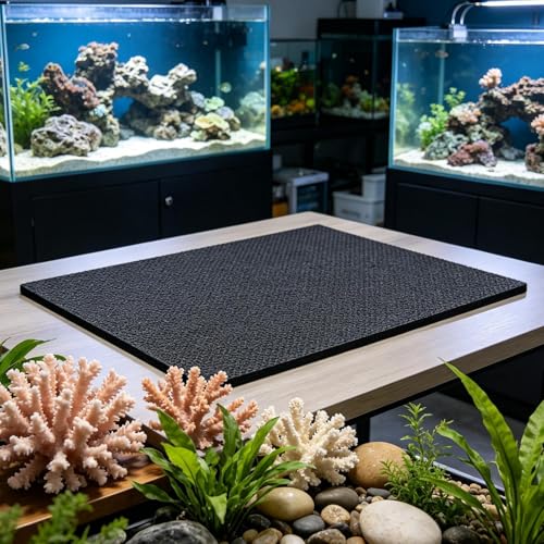 Aquarium Mat Protective Non-Slip Shock-Absorbing | Under Water Tank Leveling Mat for Desks Cabinets Floors Home Office Betta Reef Saltwater Vases - color: 100×50cm