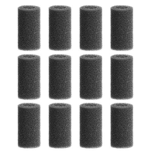 12 Pieces Black Pre-Filter Sponge Foam Roll Accessories for Aquarium Fish Tank