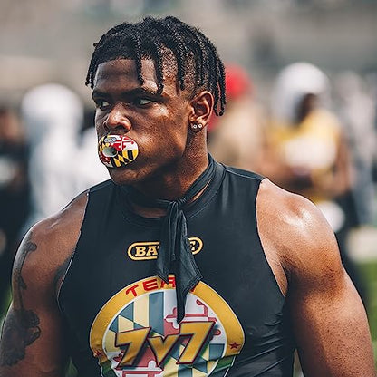 Battle Sports Oxygen Football Mouthguard, Maryland | Maximum protection with a safe secure comfortable fit, Built-in airflow channels for easy breathing, No boiling required