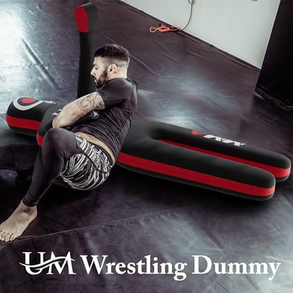 UM Supplies Premium Grappling Unfilled Wrestling Multipurpose Dummy for MMA, BJJ, Judo, Karate, Jiu Jitsu,Punching Dummy | Unmatched Quality PC Fabric- (Unfilled)