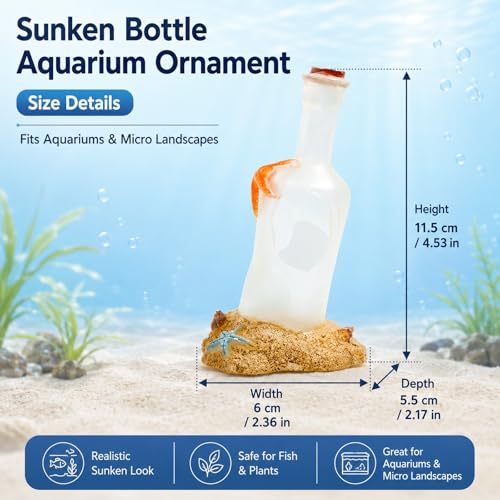 LUOZZY Small Shrimp Hideout for Aquarium Fish Tank Resin Fish Hideout Small Aquarium Cave Hideout for Home Office