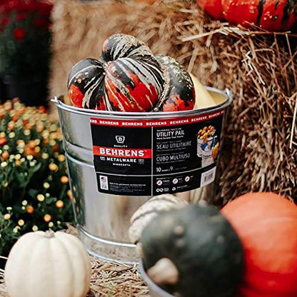 Behrens Galvanized Steel Utility Pail 14-Quart - size: 14-Quart, style: Galvanized