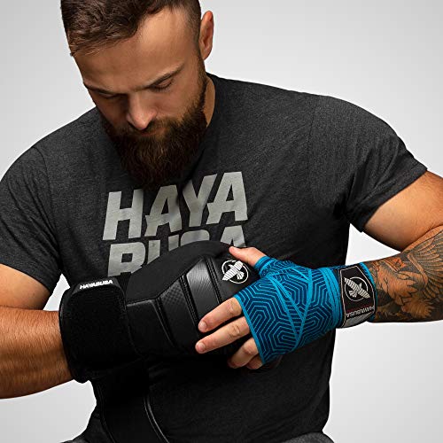 Hayabusa Boxing Hand Wraps Perfect Stretch 4.0 for Men & Women - color: Blue Geo