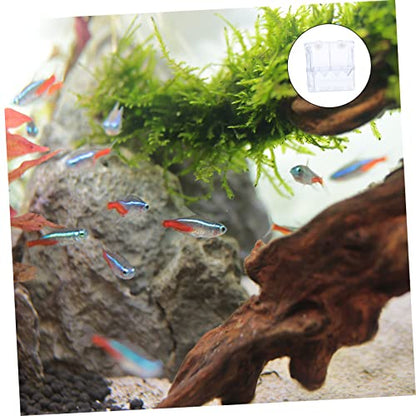 POPETPOP Breeding Tank Aquarium Isolation Box for Fish Cup Design for Betta and Guppy Hatchery Made from Material Easy to Install Observation of Fish Conditions