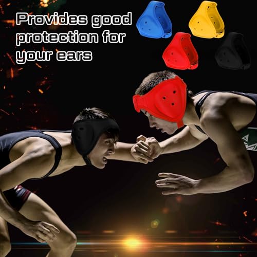 Jerify 4 Pcs Wrestling Headgear for Kids Youth Headgear Wrestling Head Gear for Kids Youth Soft Grappling Headgear Ear Guard Protective