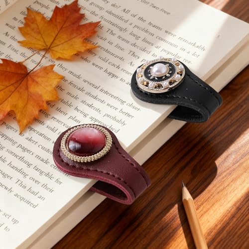 Elegant Design Magnetic Journal Clip, Decorative Bookmark Clips - style: Color Set D 2 Pcs
