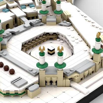 Great Mosque of Mecca Architecture Building Blocks Set, 4776PCS World Famous Landmark Street View Collection Display Model Home Decor Kits, Gifts for Bricks Enthusiasts, MOC-184753