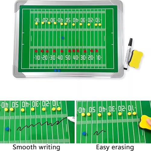 Magnetic Flag Football Tactical Board, Flag Football Coaching Board for Coaches, Portable Storage Design, Sturdy and Durable, for Training Guidance