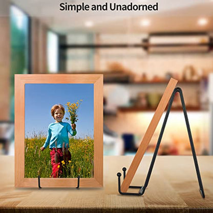 IBosins 5-Pack 8-Inch Plate Holder Display Stands Black Metal Frame Stand | Large Stand for Picture, Book, Photo, Easel, Creation, Collectibles - color: Black, size: 8 Inch