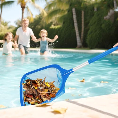 Hot Tub Skimmer Net with Ultra Fine Mesh, Handheld Spa Pool Net for Fine Debris & Leaves, Lightweight Safe-Edge Cleaner for Hot Tubs, Small Pools & Spas - size: 2