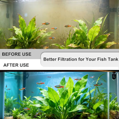 4 Pack 200 Micron Filter Socks - Compatible with Innovative Marine Nuvo Fusion Desktop Aquarium