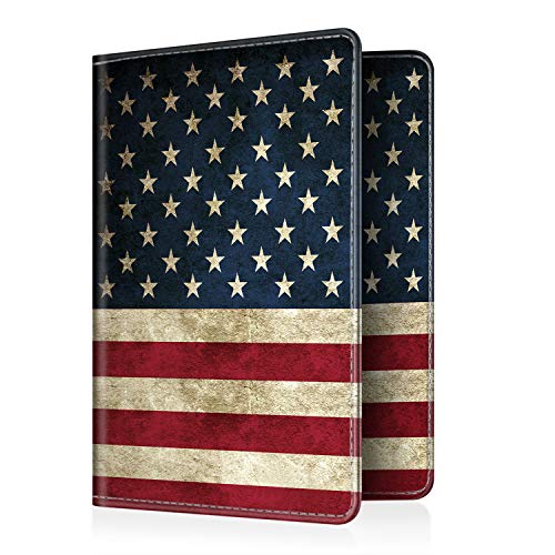 FINTIE Passport Holder, Slim Travel Wallet RFID Blocking Card Case Cover - color: US Flag